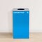 Alpine Industries 87 Gal. 3-Stream Steel Blue Cans & Bottles, Green Compost, and Black Commercial Trash Can Station ALP4450-BLK-KIT34 - alternate 4